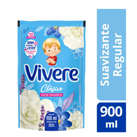 Suavizante Para Ropa Vivere Clásico Sachet x 900ml