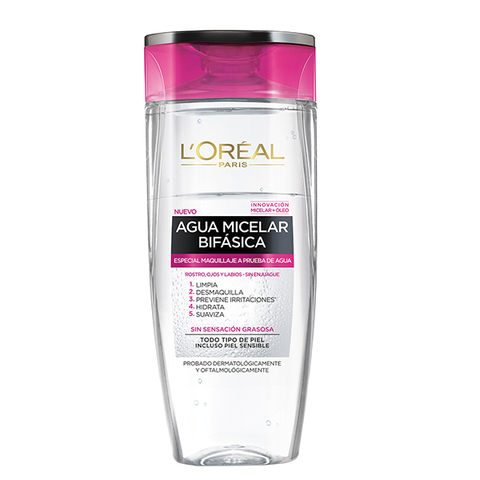 Agua Micelar Bifasica Loreal Todo Tipo de Piel x 200ml