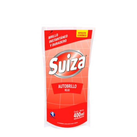 Cera Autobrillo Suiza Roja Sachet x 400cc