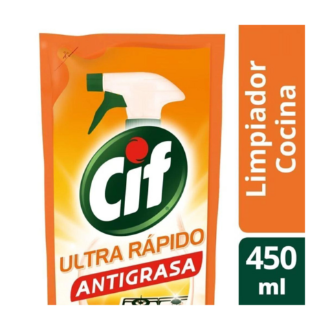 Limpiador de Cocina Cif Antigrasa Sachet x 450ml