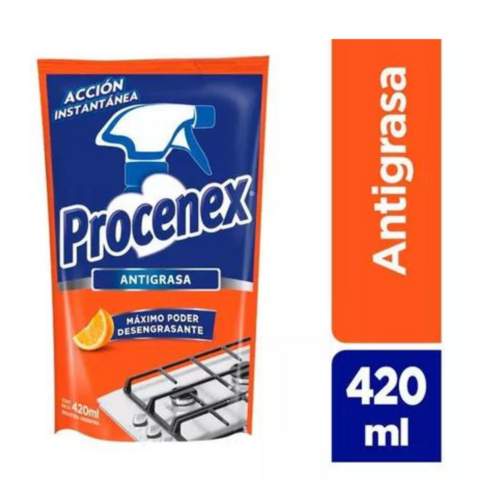 Limpiador de Cocina Procenex Antigrasa Sachet x 420ml