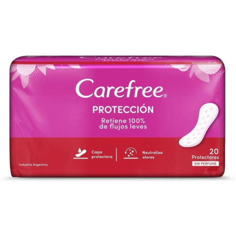 Protector Diario Carefree Proteccion Sin Perfume x20uni