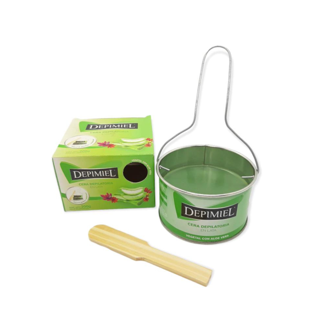 Cera Depilatoria en Lata Depimiel Vegetal con Aloe Vera x 200gr