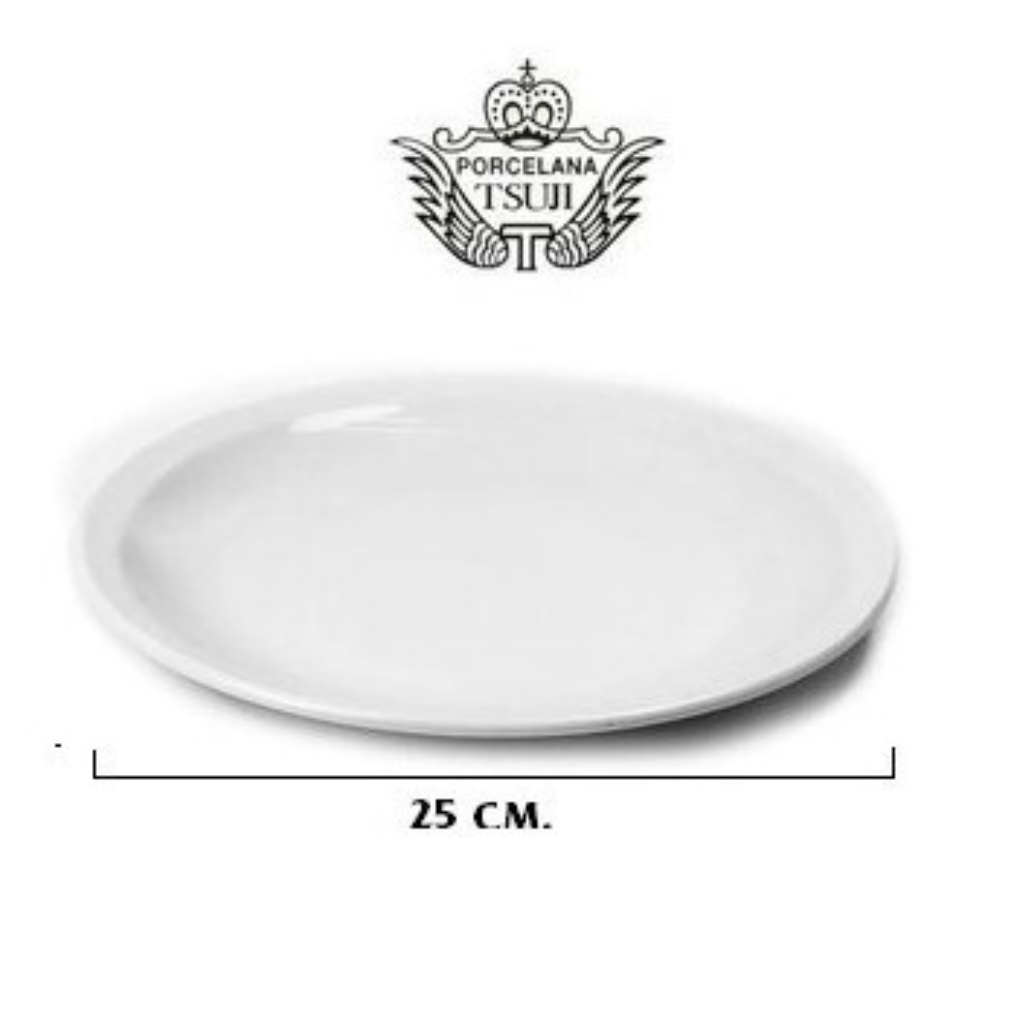 Plato tsuji online blanco