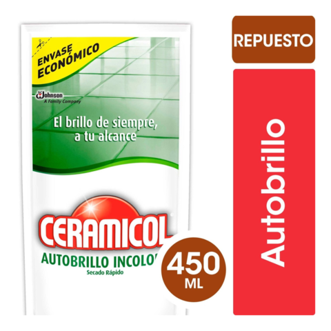 Cera Autobrillo Ceramicol Incolora Sachet x 450cc