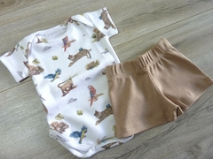 Body manga corta + short Yaguarete