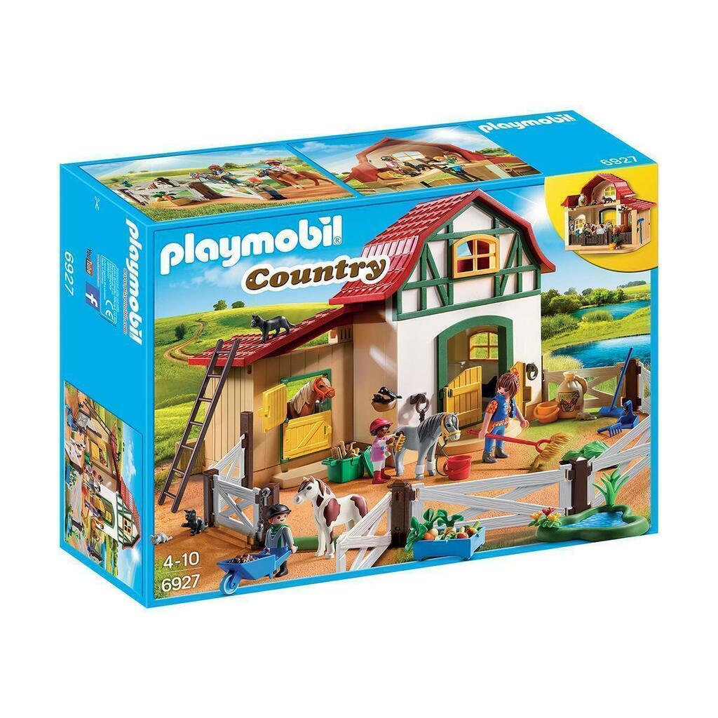 Granja de ponis con establo playmobil new arrivals