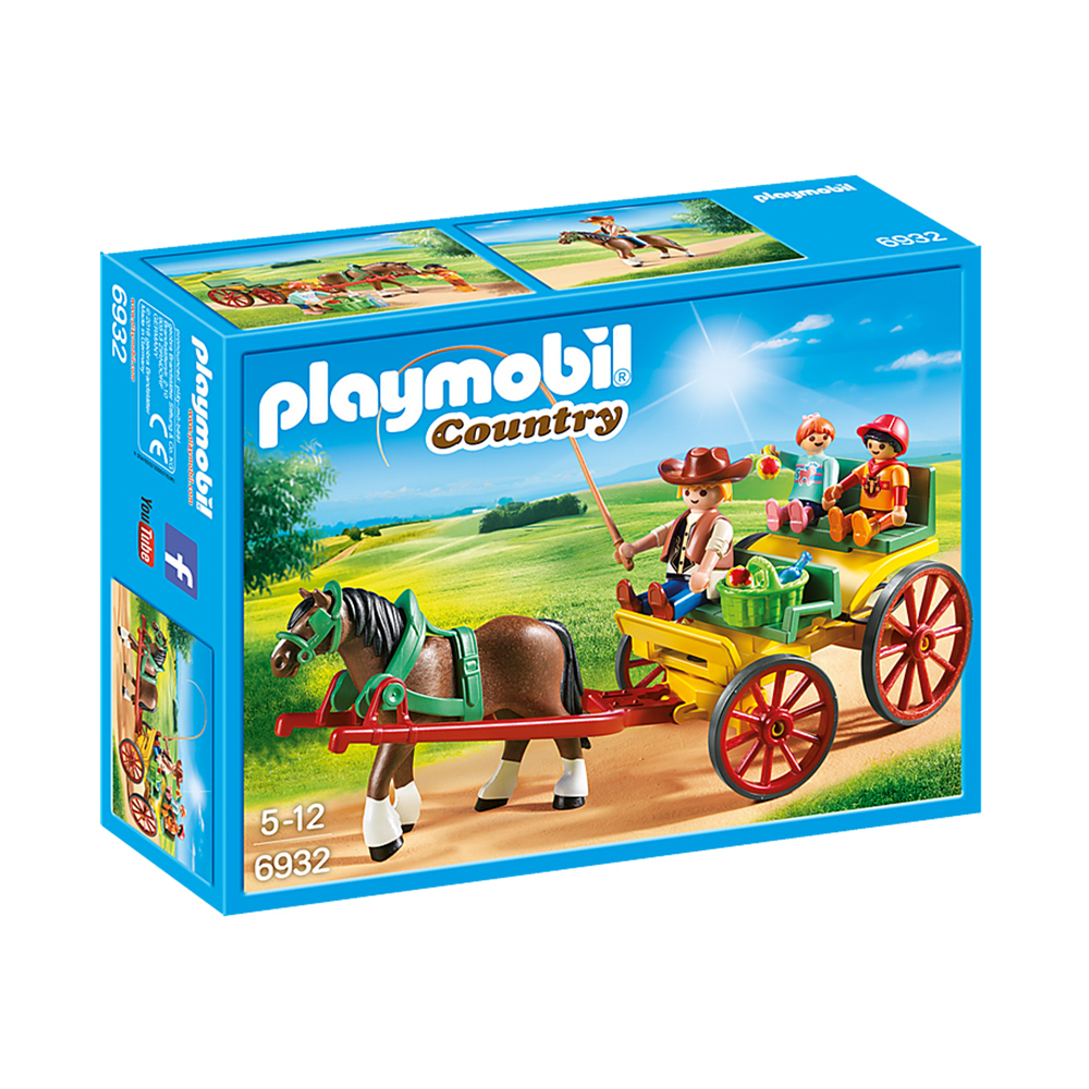 Playmobil Carruaje con Caballo y 3 Figuras Detalladas