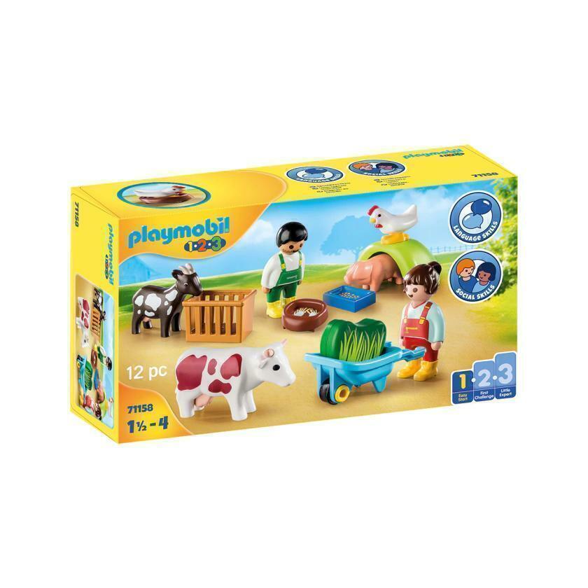 Granja PLAYMOBIL 1.2.3 Animales y Accesorios Divertidos