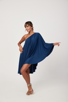 Vestido Jill - Azul Petróleo - comprar online
