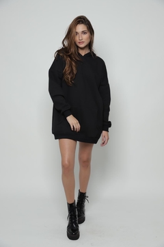 Moletom Oversized - Preto - comprar online