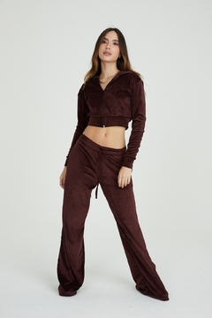 Cropped Jade Plush - Marrom - loja online