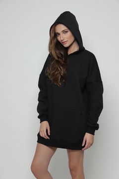 Moletom Oversized - Preto - comprar online