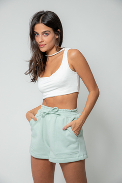 Shorts Moletom Sarah - Menta