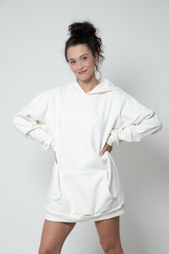 Moletom Oversized - Off white - comprar online