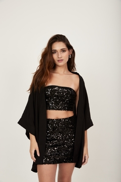 Kimono Naomi - Preto - comprar online