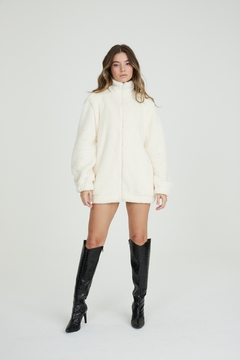 Jaqueta Teddy Mia - Off White - loja online