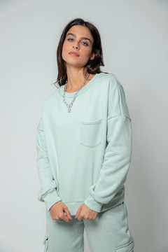 Moletom Jess - Menta - Mia Brand