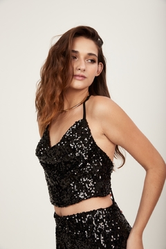 Cropped Carol - Paete Preto - Mia Brand