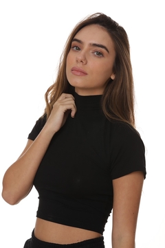 Blusa Cropped Cozumel - Preta na internet