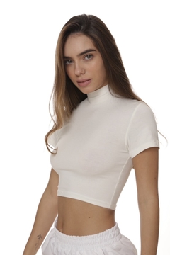 Blusa Cropped Cozumel - Off White - Mia Brand