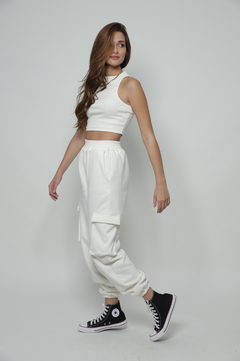 Cropped Lisa - Off white - loja online