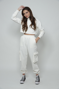 Cropped Morgan - Off white - Mia Brand