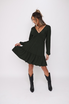 Vestido Cecilia - Verde Militar - comprar online