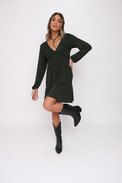 Vestido Cecilia - Verde Militar - loja online