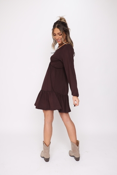 Vestido Cecilia - Marrom - loja online