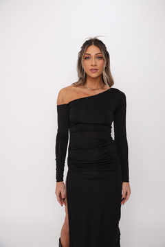 Vestido Sia Manga Longa - Preto - comprar online