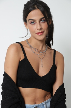 Top Tricot Diana - Preto - Mia Brand