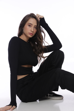 Cropped Ava - Preto - Mia Brand