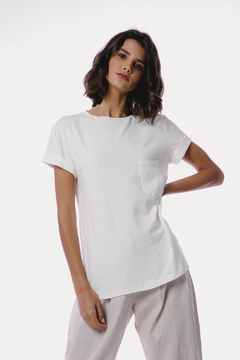 Camiseta Mia - Off White - Mia Brand
