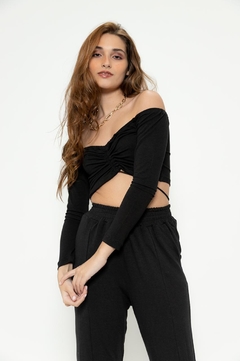 Cropped Lucy - Preto - Mia Brand