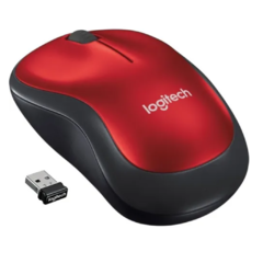MOUSE LOGITECH WIRELESS M185 RED USB