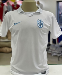 Camisa Seleção Brasileira Branca (Gola polo) 18/19 - Frete grátis