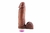 Pênis Real Dick Ultra Realístico Com Escroto e Vibro 20,5 X 4,7cm | Imagem | Sex Shop