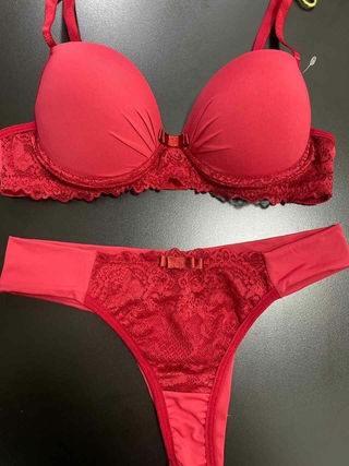 Lingerie Conjunto Com Bojo C593