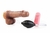 Pênis Real Dick Ultra Realístico Ejaculatório Com Escroto, Vibro e Ventosa 18X4,4cm | Imagem | Sex Shop