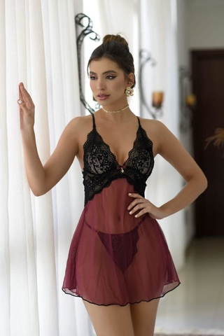 Lingerie Sensual Sem Bojo Camisola Segredos Magica LD2155