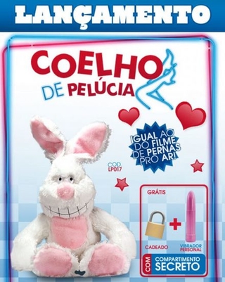 Coelho de pelúcia de pernas para o AR LP017