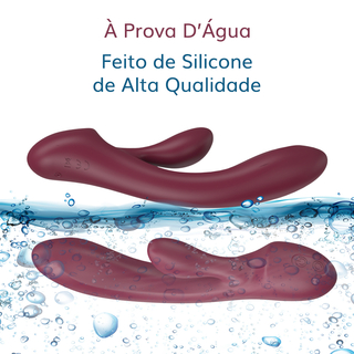 Vibrador De Luxo Mr Jack Duplo Com 12 Modo De Vibração USB