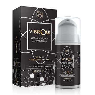 Linha Premium Sexy Hot Vibrou! Vibrador Líquido Sabor De Mel 17ml