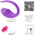 Vibrador De Casal em Formato de Glande Roxo com APP e 9 Modos de Vibração | Imagem | Sex Shop