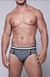 Cueca Jock Cinza Frente Slip Atrás Jock SD122 | Segredos Sex Shop | Imagem | Sex Shop