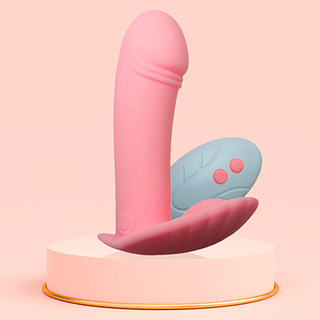 Vibrador Mini Estimulador De Clitóris Em Formato De Concha Com Pênis Conch