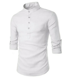 Camisa Informal de Lino - AMERICAN TOP UNDERWEAR