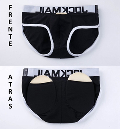 Slip JockMail Algodón con Rellenos Delantero y Trasero