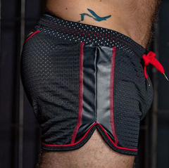 Short Mesh con Cuero ,abierto - AMERICAN TOP UNDERWEAR